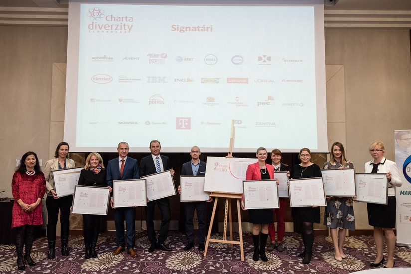 Noví signatári podpísali Chartu diverzity 30. novembra v Hoteli Sheraton v Bratislave.