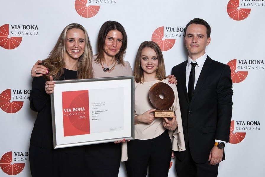 Tím spoločnosti Nosene ocenený v kategórii Dobrý partner komunity