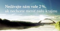 Podporme aj v tomto roku tretí sektor dvoma percentami