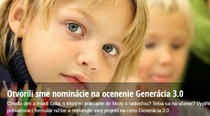 Nadácia Pontis vyhlasuje prvý ročník ocenenia GENERÁCIA 3.0