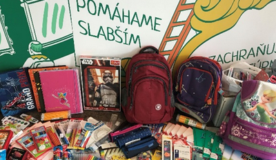 Vo VÚB zbierali školské potreby pre deti v núdzi