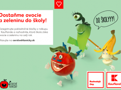 Kaufland chce v novom projekte dostať do škôl viac ovocia a zeleniny