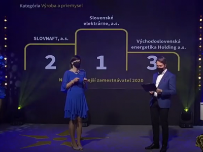 Slovenské elektrárne sú Najzamestnávateľom roka 2020