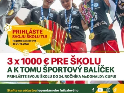 Najstarší školský turnaj McDonald’s Cup hlási rekordnú účasť